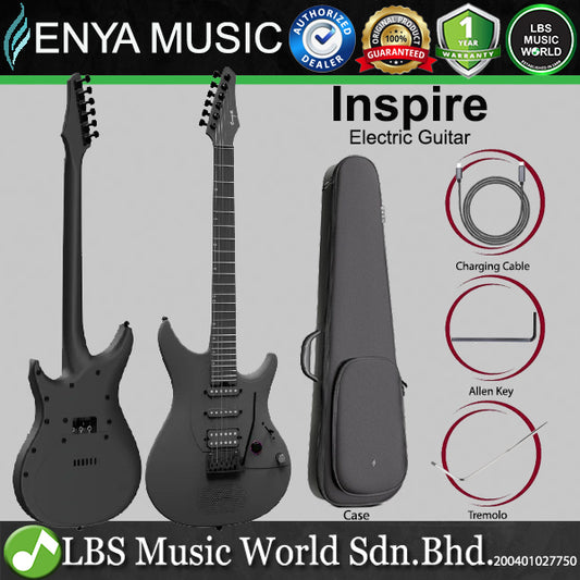 Enya Inspire 39 Inch Carbon Fiber Smart Electric Guitar HSS Pickup Built Speaker and Bluetooth