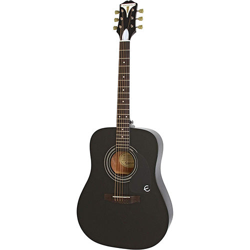 Epiphone Pro-1 41 Inch Acoustic Guitar Dreadnought Ebony Black (PRO 1)