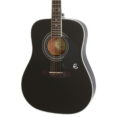 Epiphone PRO-1 PLUS 41 Inch Acoustic Guitar Ebony Black (PRO 1)