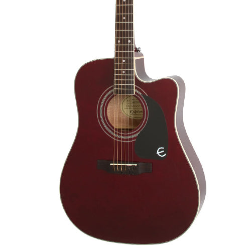 Epiphone PRO-1 ULTRA Solid Top Acoustic Electric Guitar Cutaway Wine Red (PRO 1 ULTRA)