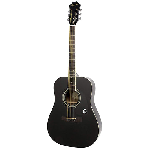 Epiphone DR-100 41 Inch Acoustic Guitar Dreadnought Ebony Black (DR100)