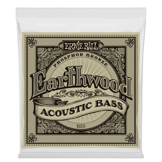 Ernie Ball 2070 Earthwood Phosphor Bronze Acoustic Bass Guitar Strings (45-95)