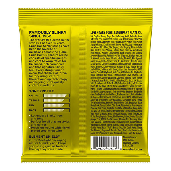Ernie Ball 2627 Beefy Slinky Nickel Wound Electric Guitar String (11-54)