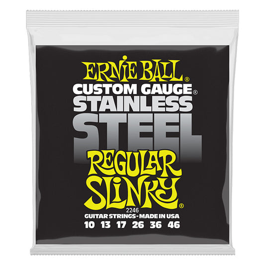 Ernie Ball 2246 Regular Slinky Stainless Steel Wound Electric Guitar String (10-46)