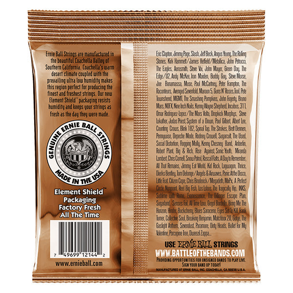 Ernie Ball 2144 Earthwood Medium Phosphor Bronze Acoustic Guitar String (13-56)