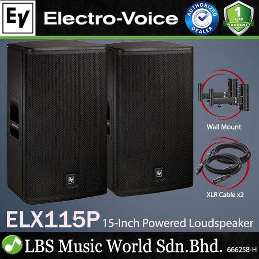 EV Electro-Voice ELX115P 1000W 15" Powered Speaker with Stand (ELX115 ELX 115P)