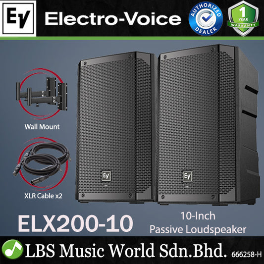 EV Electro-Voice ELX200-10 1200W 10" Passive Speaker with Stand (ELX200 10)