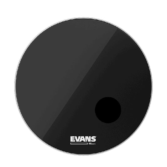 Evans EQ3 Resonant Smooth Black Bass Drumhead - Black