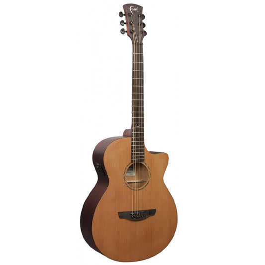 Faith FKVCD Naked Venus Cutaway Solid Cedar Top Acoustic Electric Guitar with Gigbag