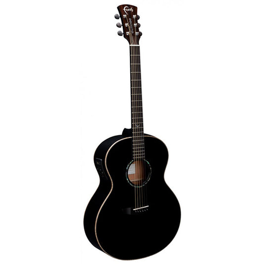 Faith FECN Eclipse Neptune Electro Full Sized Jumbo Solid Acoustic Electric Guitar Pickup with Case