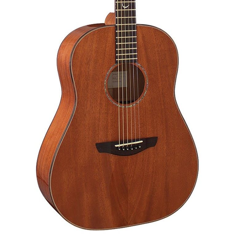 Faith FRMG Mars Drop Shoulder Dreadnought Kanuga Full Solid Mahogany Acoustic Guitar with Case