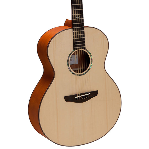 Faith FN Natural Neptune Saluda Full Size Jumbo Solid Acoustic Guitar with Case