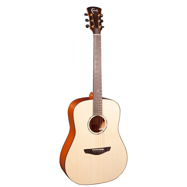 Faith FSL Natural Saturn Lefthanded Dreadnought Full Solid Acoustic Guitar with Case