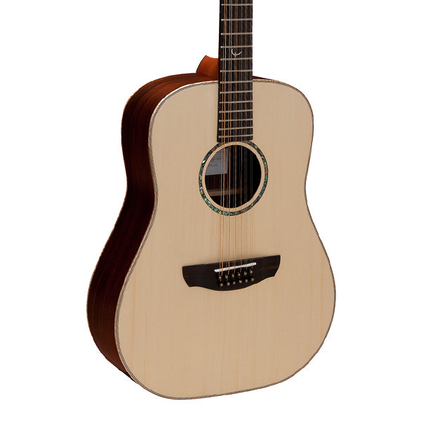 Faith FS12HG HiGloss Saturn 12 String Dreadnought Full Solid Acoustic Guitar with Case