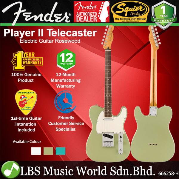 Fender Player II Telecaster Electric Guitar with SS Pickup and Rosewood Fingerboard