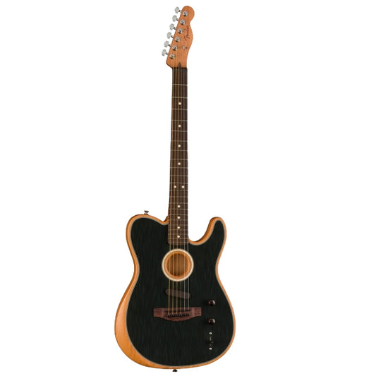 Fender Acoustasonic Player Modified Telecaster Electric Guitar with Gig Bag - Brushed Black
