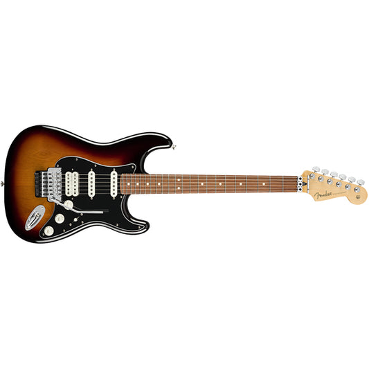 Fender Player Stratocaster Electric Guitar Pau Ferro Fretboard with HSS Pickup and Floyd Rose - 3 Tone Sunburst
