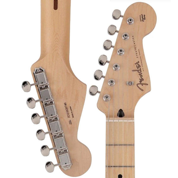 Fender Japan Junior Collection Stratocaster Electric Guitar Maple Fingerboard SSS Pickup with Tremolo- Satin Daphne Blue