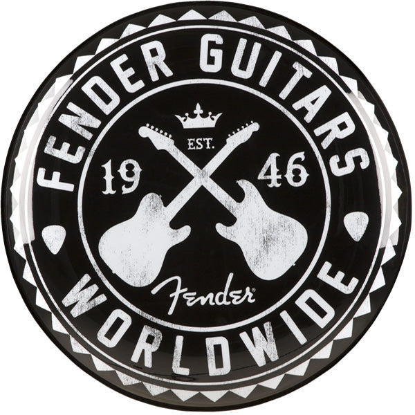 Fender 24 inch Worldwide Guitar Barstool Round Bar Stool Chair (Black)