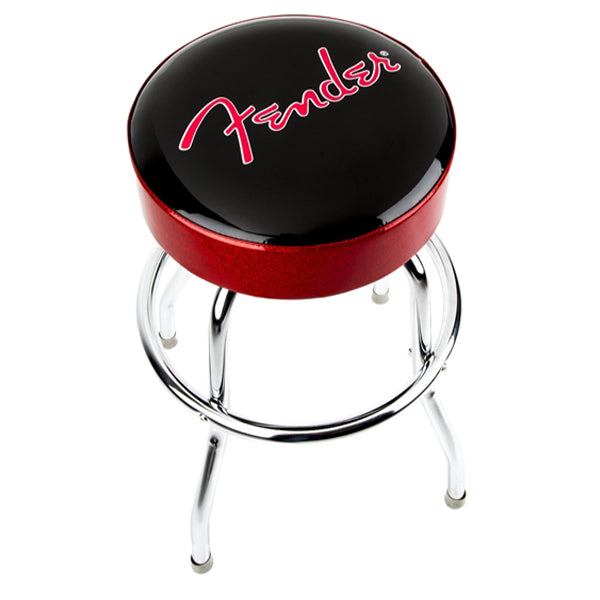 Fender 30 inch Logo Guitar Barstool Round Bar Stool Chair Bench (Red)