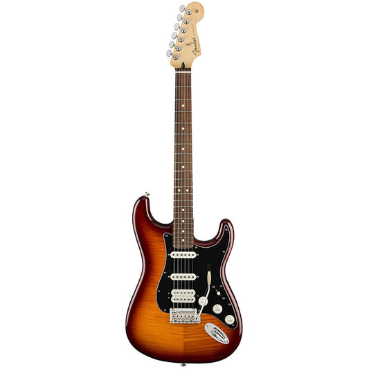 Fender Mexico Player HSS Plus Top Stratocaster Electric Guitar with Pau Ferro Fretboard - Tobacco Sunburst