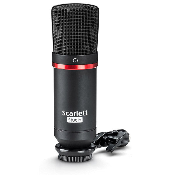 Focusrite Scarlett Solo Studio Pack Audio Interface Recording with Boom Stand (2nd Gen)