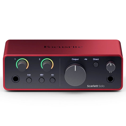 Focusrite Scarlett Solo 4th Gen USB Audio Interface 2 in 2 out Recording Software (Window Mac)