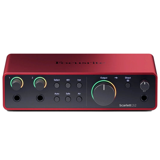 Focusrite Scarlett 2i2 4th Generation 2-in/2-out USB Audio Recording Interface (4th Gen)