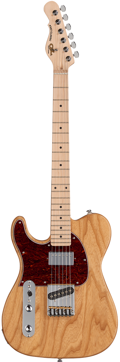 G&L ASAT Classic Bluesboy Semi-Hollow Body Electric Guitar Maple Fingerboard Natural Gloss