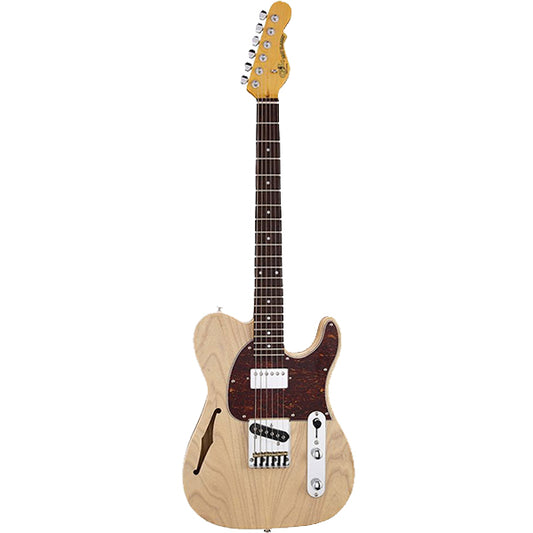 G&L ASAT Classic Bluesboy Semi Hollow Body Electric Guitar Cherry Fingerboard Blonde