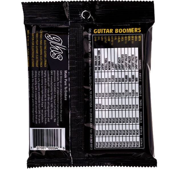 GHS Strings GBL Boomer Electric Guitar String Set - Light Gauge (10-46)