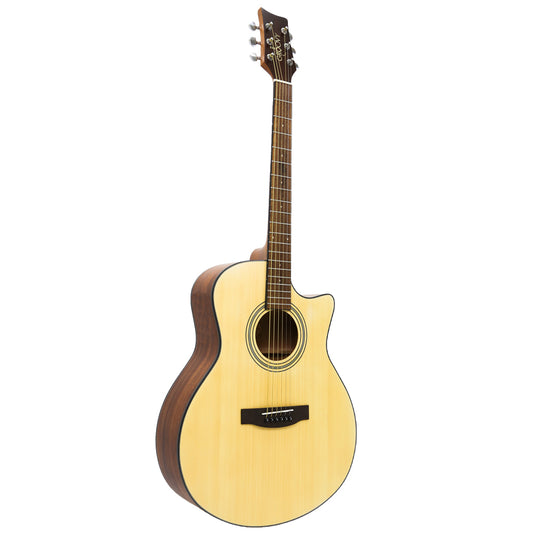 Groovy GTA 41 Inch Full Size Acoustic Electric Guitar Spruce with Bag Professional (GTA)