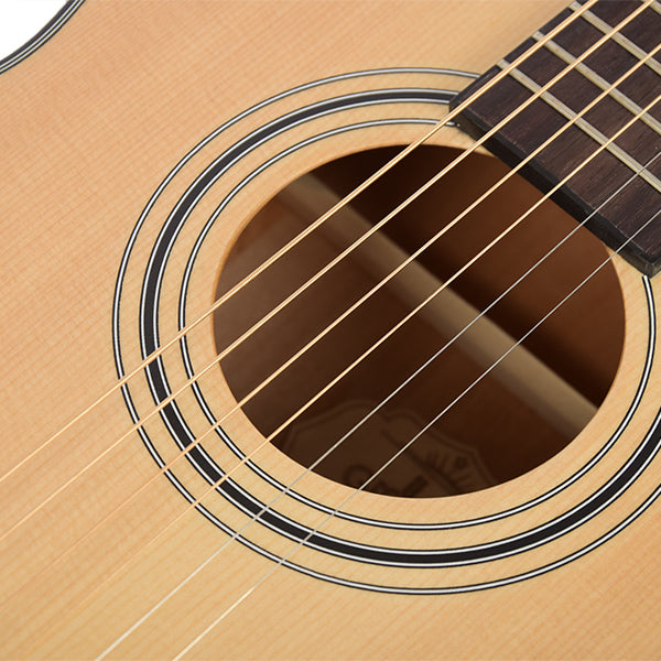 Groovy GMJ-EQ 38 Inch Spruce Acoustic Electric Guitar with Bag and Pickup (GMJ)