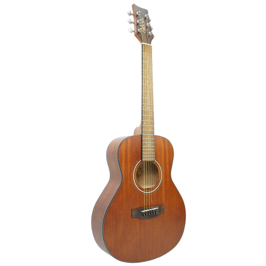 Groovy GMJMH 38 Inch Mahogany Acoustic Guitar with Bag Travel Size Mini Jumbo Guitar (GMJ)
