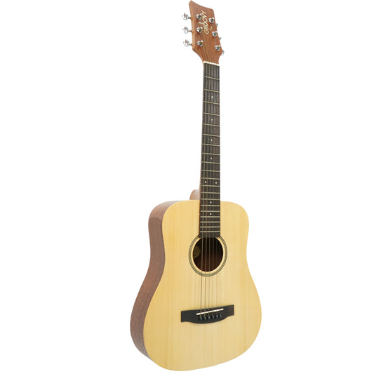 Groovy GBB 34 Inch Spruce Acoustic Guitar with Bag Travel Size Guitar (GBB)