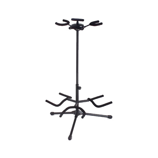 Hamilton KB430G Acoustic Electric Bass Triple Guitar Stand Black Finish (KB430)