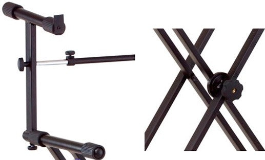 Hamilton KB2EK Double Layer Electric Digital Piano Keyboard Stand with 2 Tier Function (KB2E)