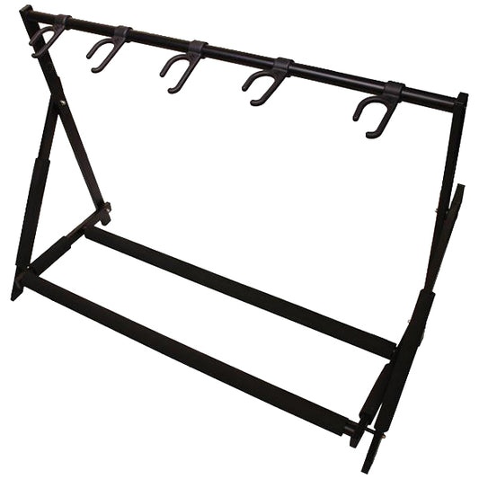 Hamilton KB5700G 7 Place Guitar Rack Stand with Pick Holder for Acoustic Electric Classical Bass Guitar (KB5700)