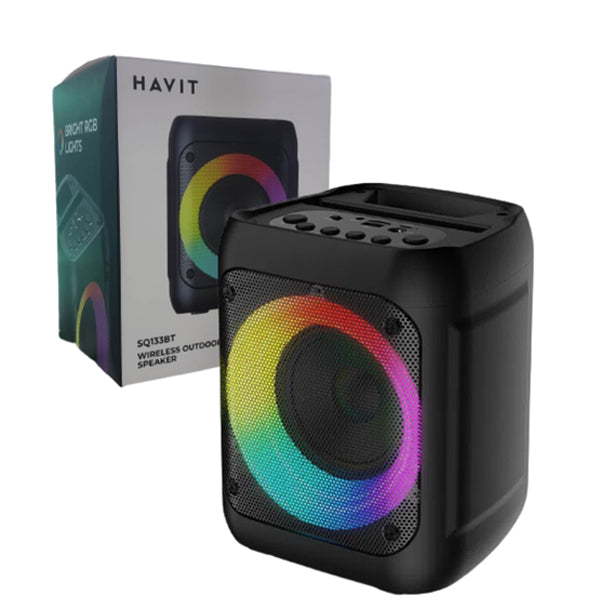 Havit SQ133BT 4" Outdoor Bluetooth Speaker with Bright RGB Lighting