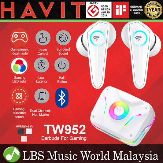Havit TW952 Pro RGB True Wireless Earbuds With Gaming Surround Sound Earphones