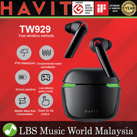 Havit TW929 TWS Wireless Bluetooth Stereo Gaming Earbuds