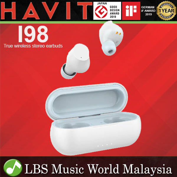 Havit I98 True Wireless Bluetooth Stereo Earbuds With Portable Charging Case