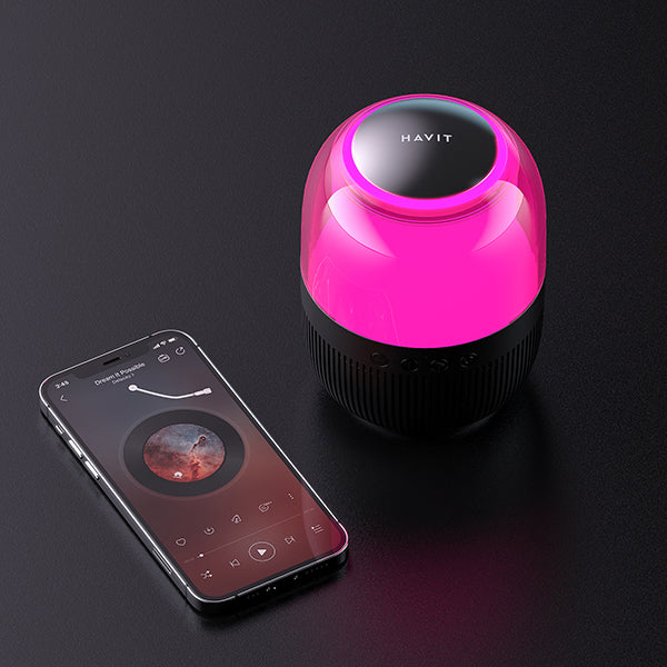HAVIT SK889BT Portable Bluetooth Speaker with Multi Colour Ambient Light
