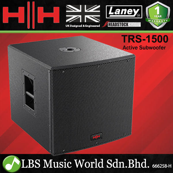 HH Electronics TRS-1500 1400 Watt 15 Inch Active Powered Subwoofer (TRS1500 TRS 1500)