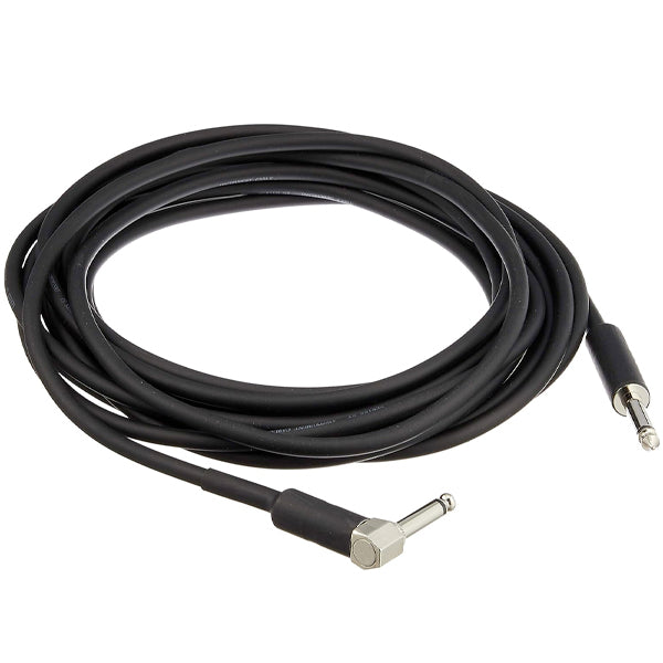 Ibanez SI20L 6 Meter Instrument Cable Straight and Right Angled Plugs for Guitar Keyboard Bass (SI20 L)