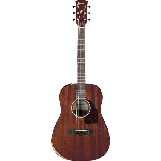 Ibanez PF14JR Okoume Top Dreadnought Junior Body Acoustic Guitar With Laurel Fretboard and Gig Bag - Open Pore Natural (PF14 JR)