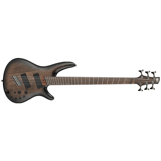 Ibanez SRC6MS 6-STRING Okoume Body Electric Bass Guitar - Black Stained Burst Low Gloss