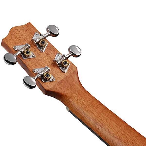 Ibanez UKC100 Concert Sapele Top Ukulele with Purpleheart Fingerboard - Open Pore Natural (UKC 100)