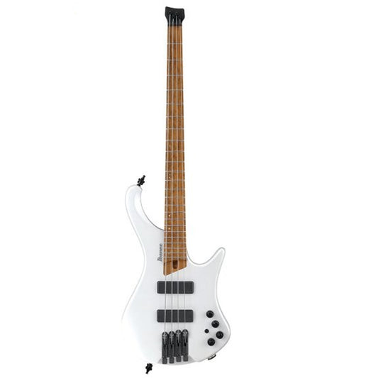 Ibanez EHB1000 American Basswood Body Electric Bass Guitar Bartolini BH2 Pickup with Maple Fretboard - Pearl White Matte