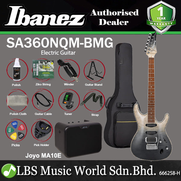Ibanez SA360NQM Electric Guitar With Okoume Body Maple Neck - Black Mirage Gradation (SA360NQM BMG)
